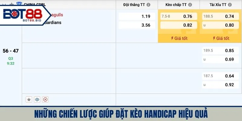 Những chiến lược giúp đặt kèo handicap hiệu quả